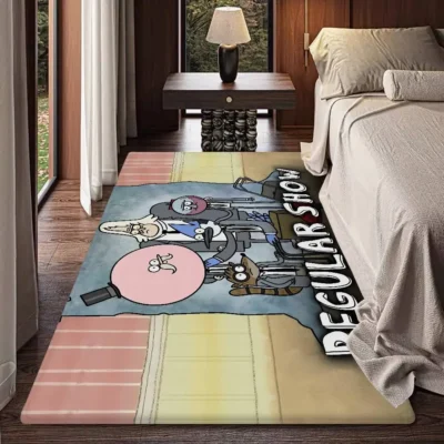 Cartoon R-Regular Show Balcony Decorative Floor Rug
