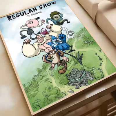 Regular Cartoon Show Movie Poster Art Aesthetic Home Wall Art