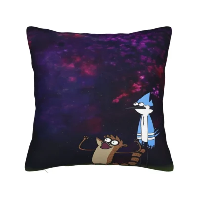 Mordecai and Rigby Regular Show Classic Home Decor Throw Pillow