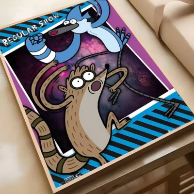 Regular Cartoon Show Movie Poster Art Kids Bedroom Decor Wall Art
