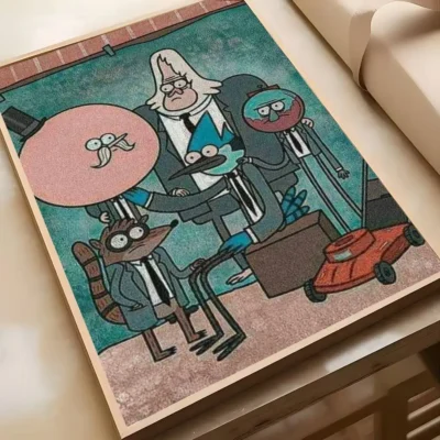 Regular Cartoon Show Movie Poster Art Cute Cartoon Style Wall Art