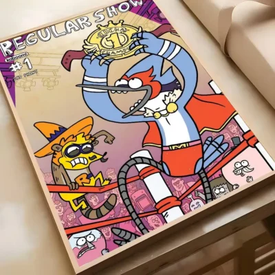 Regular Cartoon Show Movie Poster Art Creative Home Decor Wall Art