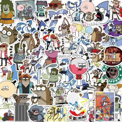 52cs/pack Hot TV Regular Show Stickers
