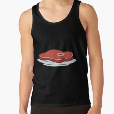 Raise The Steaks Regular Show E Tank Top