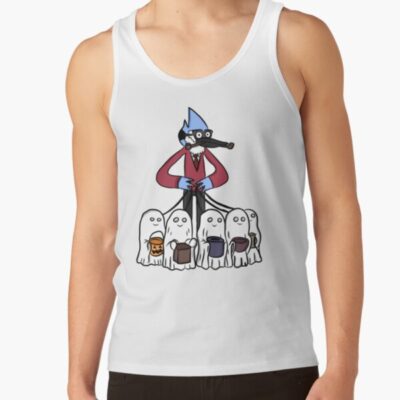 Trick Or Treat Mordecai Regular Show Tank Top