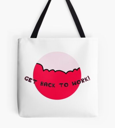 Regular Show Benson Get Back To Work Catchphrase Tote Bag