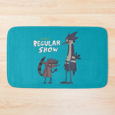 The Art Of Regular Show What Happened To Rigby And Mordecai Bath Mat