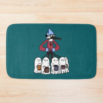 Trick Or Treat Mordecai Regular Show Bath Mat