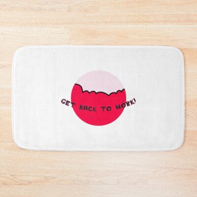 Regular Show Benson Get Back To Work Catchphrase Bath Mat
