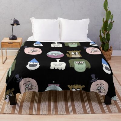 Faces Regular Show The Best Throw Blanket