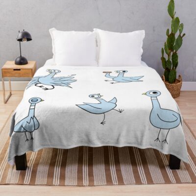 Dont Let The Pigeon Drive The Bus Throw Blanket