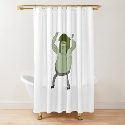 Muscle Man Regular Show Shower Curtain
