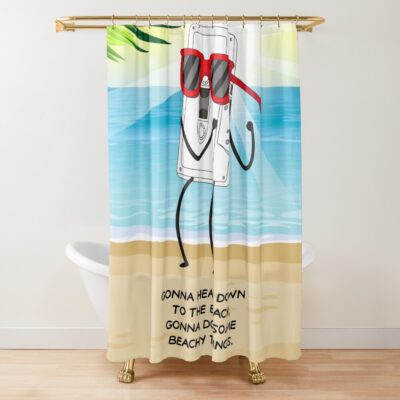 Beachy Things Shower Curtain