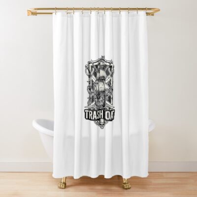 Trash Boat Shower Curtain