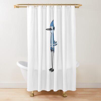 Mordecai Regular Show Shower Curtain