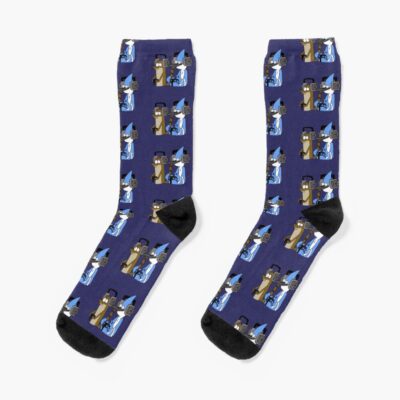 Earphones Rigby And Mordecai Gamer Socks