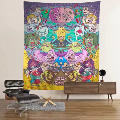 The Regular Show Modern Graphic Edition Tapestry