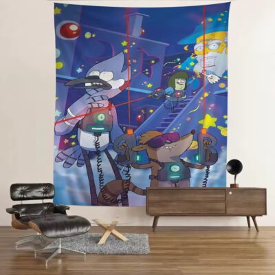 The Regular Show Vintage Print Edition Tapestry